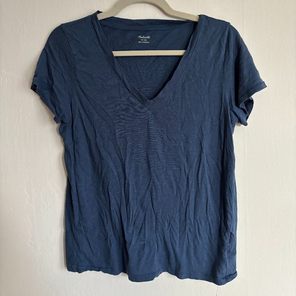 Navy Madewell Top, T-Shirt